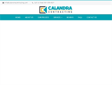 Tablet Screenshot of calandracontracting.com